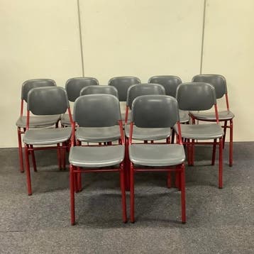 complete set 11 stuks schoolstoelen zith. 47 cm,  van Helmut, Huis en Inrichting, Stoelen, Gebruikt, Vijf, Zes of meer stoelen