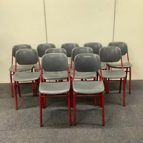 complete set 11 stuks schoolstoelen zith. 47 cm,  van Helmut, Maison & Meubles, Chaises