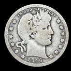 États-Unis. Lote de 4 Moedas de Prata dos EUA (1854-1916) –