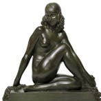 Guerbe - sculptuur, Mei - 30 cm - Gepatineerd metaal en