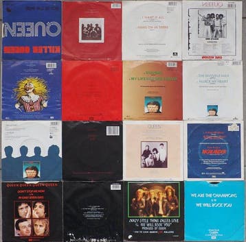 Queen - 16x Single 45s from Queen - all VG+ or better -, Nieuw in verpakking
