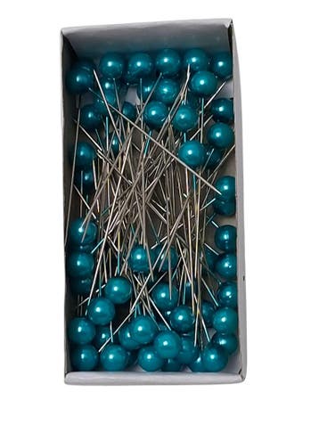 Parelspelden Push pin Aqua 8 mm Set 72, Nieuw