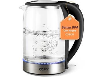 Veiling - Cosori Elektrische waterkoker van glas - 1,7L -  2, Nieuw
