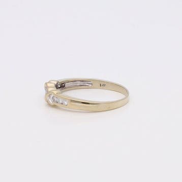 Bague - 14 carats Or blanc Diamant (Naturelle), Nieuw