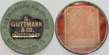 10 Pfennig ohne Jahr Duesseldorf Das Moderne Kaufhaus-gut..., Verzenden
