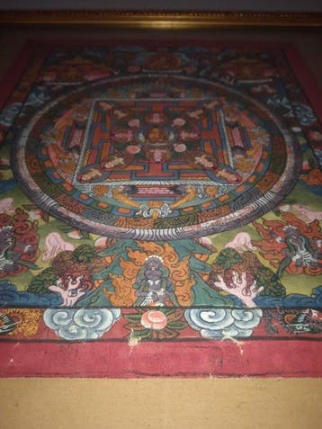 Mandala tibetano - non specificato - Népal (Sans prix de, Antiquités & Art