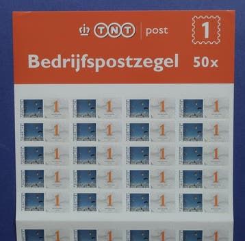 Nederland 2010 - SCHAARS: Mailer 50xBedrijfspostzegel tarief
