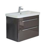 onderkast + wastafel Moby 60 cm antraciet, Ophalen of Verzenden, Nieuw