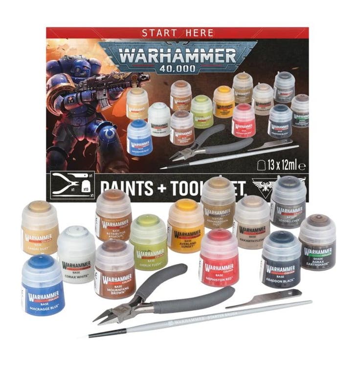 Warhammer 40K paints plus tools 11th edition (Warhammer, Hobby & Loisirs créatifs, Wargaming, Enlèvement ou Envoi