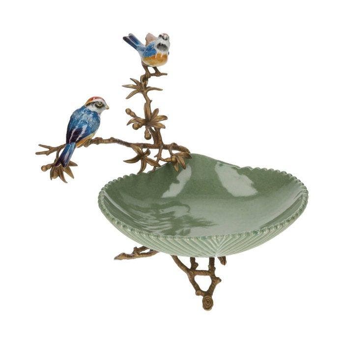 Plateau - Bronze, Porcelaine - Échelle de présentation, Antiquités & Art, Art | Objets design