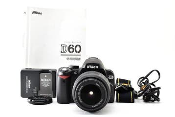 Nikon D60 CCD Sensor + AF-S DX NIKKOR 3.5-5.6/18-55mm G VR, Nieuw