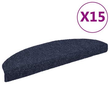 vidaXL Trapmatten Zelfklevend 15 stuks 65x21x4 cm Blauw, Verzenden
