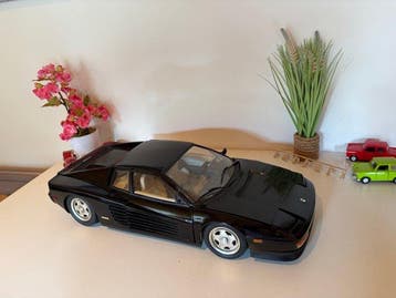 Pocher 1:8 - Modelauto - Ferrari Testarossa - zwarte editie, Hobby en Vrije tijd, Nieuw