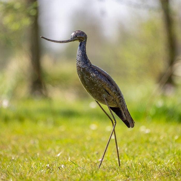 Sculptuuur voor buiten, Kluut - 550 mm - Metaal - 2022, Antiek en Kunst, Curiosa en Brocante