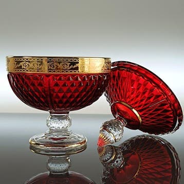 Secoloventesimo - Koekjesdoos - 24 kt goud - Rood LOW Goud