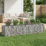 vidaXL Gabion verhoogd bed 2 pcs Zilver 260 x 60 x 55 cm, Verzenden, Nieuw