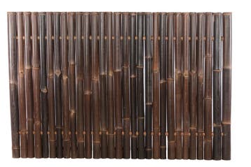 Bamboescherm zwart 60-90mm 120x180cm, Tuin en Terras, Verzenden, Nieuw