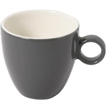 Koffiekopjes | APPLE | Porselein | Donkergrijs | 19cl | 12, Zakelijke goederen, Verzenden, Nieuw in verpakking
