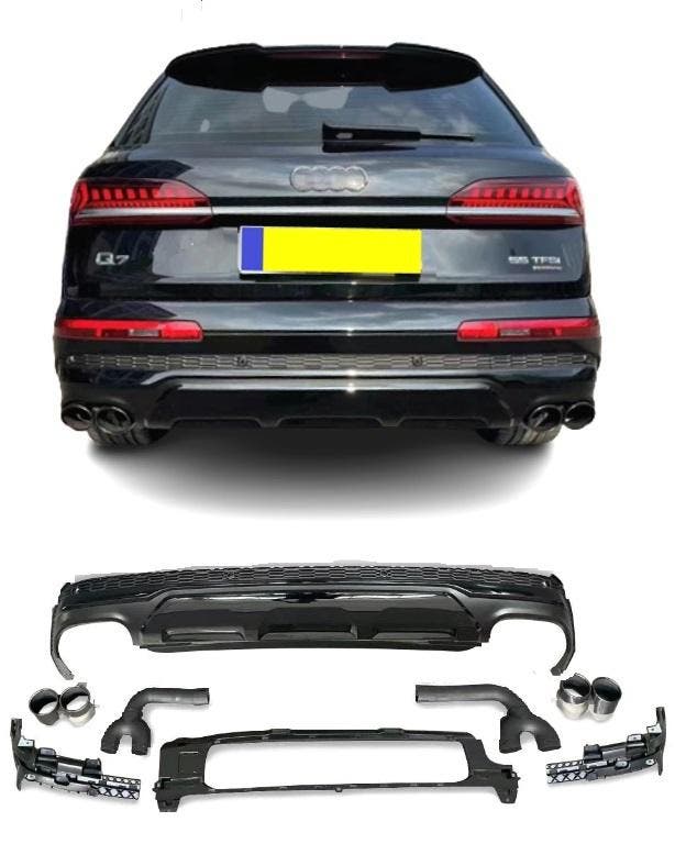 Carnamics Diffuser | Audi Q7 19- 5-d | S-Line zwart glanzend, Auto-onderdelen, Carrosserie, Nieuw, Verzenden