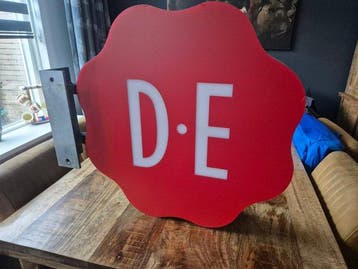 Douwe Egberts - D·E douwe egberts reclamebord lichtbak -, Antiek en Kunst