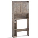 2dekans | Coast Toiletkast Grijs – 81,5 x 19,5 x 172,5 cm –, Huis en Inrichting, Ophalen of Verzenden, Nieuw