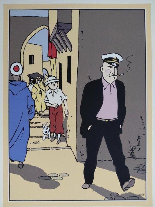 Tintin - 1 Sérigraphie - Alan - Archives Internationales -, Livres, BD