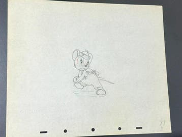 Walt Disney - Abner Countrymouse Animatietekening - The, Verzamelen, Disney, Nieuw