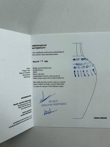 Studio Joachim-Morineau - Vaas - 10.000 drops - Aardewerk