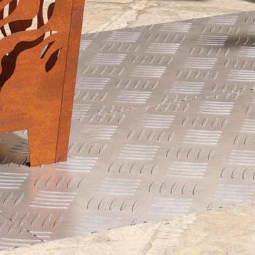 vidaXL Trap Tread 4 st 90 x 40 cm Zilver Aluminium, Doe-het-zelf en Bouw, Ladders en Trappen, Verzenden, Nieuw