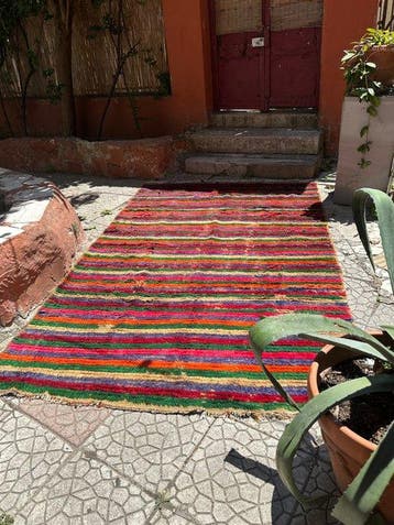 Tapijt - 300 cm - 185 cm - Groot Turkse Tülü Tapijt, Nieuw