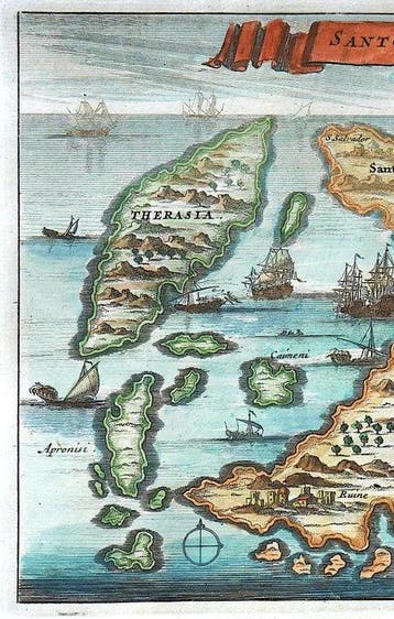 Griekenland - Santorini; O. Dapper - Santorini - 1703, Nieuw