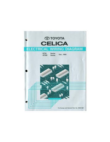 1994 TOYOTA CELICA ELECTRISCH SCHEMA WERKPLAATSHANDBOEK