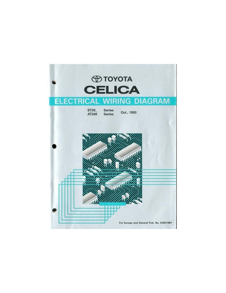 1994 TOYOTA CELICA ELECTRISCH SCHEMA WERKPLAATSHANDBOEK, Auto diversen, Handleidingen en Instructieboekjes