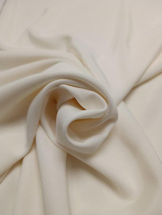 B195 - 600 x 140 cm - Pregiato Crepe de Chine in 100% pura, Antiek en Kunst, Antiek | Tapijten, Tafelkleden en Textiel