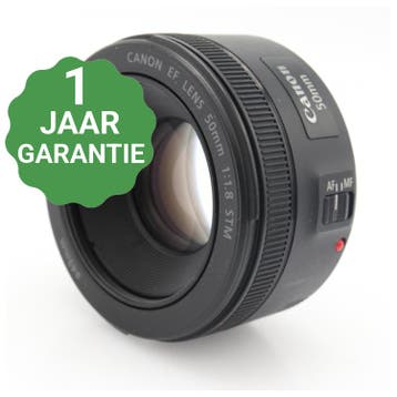 10% korting | Canon EF 50mm f/1.8 STM | Tweedehands, Verzenden