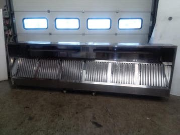 Afzuigkap - B350 x D100 x H40 cm - RVS, Nieuw in verpakking
