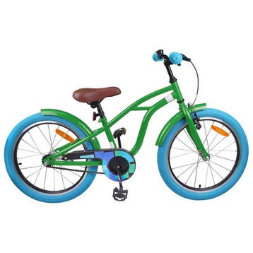 vidaXL Kinderfiets 18 Inch voor 5-7 jaar oud Groen, Verzenden, Nieuw
