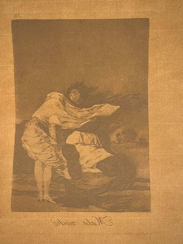 Francisco de Goya - 1800s - Los Caprichos - Mala noche -