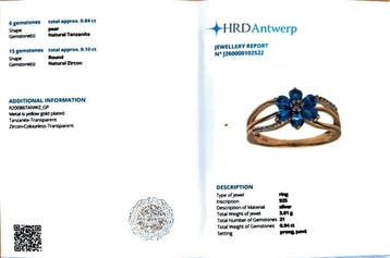 Sans prix de réserve - Bague Argent - 0.94ct. tw. Tanzanite, Nieuw