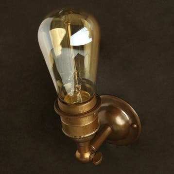 Wandlamp Kingston Brons E27, Verzenden, Nieuw