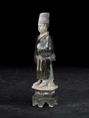 Oud-Chinees, Ming-dynastie Terracotta Fa-Hua gekleurde