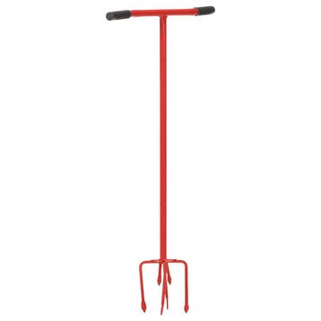 vidaXL Tuinklauw staal rood, Tuin en Terras, Verzenden, Nieuw