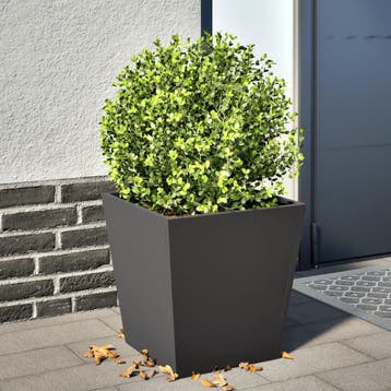 vidaXL Plantenbak 40x40x40 cm staal zwart, Verzenden, Nieuw