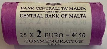Malta. 2 Euro 2012 Majority Representation 1887 (25