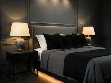 Maison Le Dauphin - Lampe (2) - Céramique, Laiton et Métal