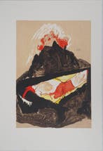 Egon Schiele - La jeune fille aux cheveux rouges