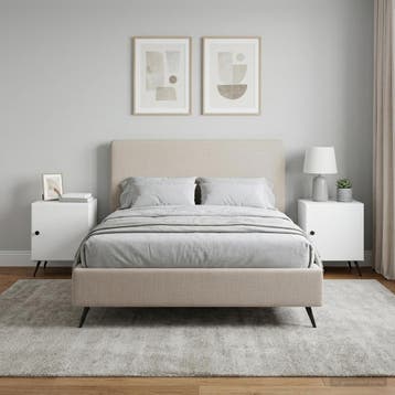 vidaXL Nachtkastje 2 st Wit 43 x 34,5 x 50 cm Bewerkt hout, Verzenden, Nieuw