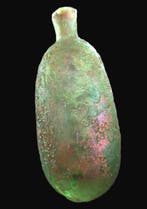Oud-Romeins Glas Iridescerend vaartuig - 90 mm, Verzamelen