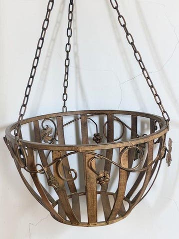 Jardinière (2) - Metaal - Paar tuinders, 1950