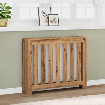 vidaXL Radiator Cover Eiken Bewerkt hout, Doe-het-zelf en Bouw, Verzenden, Nieuw